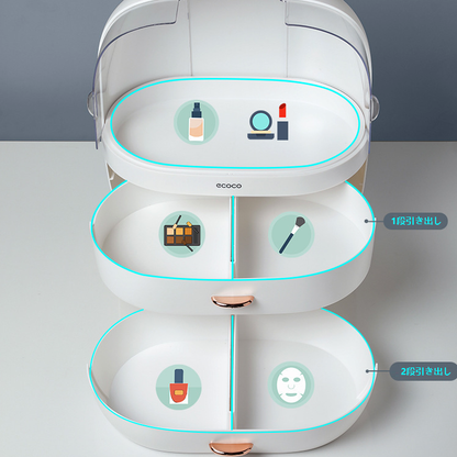 超大容量の化粧品収納ボックス